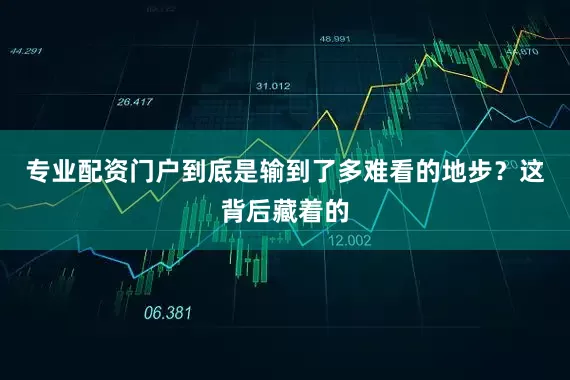 专业配资门户到底是输到了多难看的地步?这背后藏着的